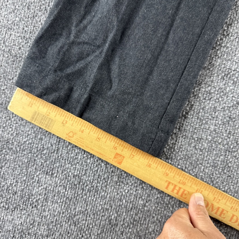 Roundtree & Yorke Mens Flat Front Classic Pants Charcoal Gray Stretch 34x30 NWT - Picture 2 of 9